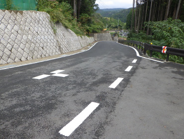 1級市道大久保1号線改良工事