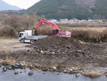 一級河川芝川県土強靭化対策工事（緊急浚渫・ＩＣＴ導入型）