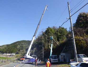 上稲子長貫線「暮らしを守る道」緊急対策Ｈ（災害防除）工事（基盤整備）