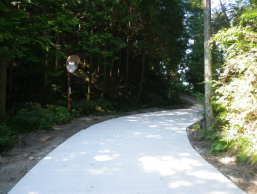 林道瓜島線改良工事